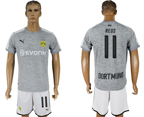 Dortmund #11 Reus Grey Soccer Club Jersey